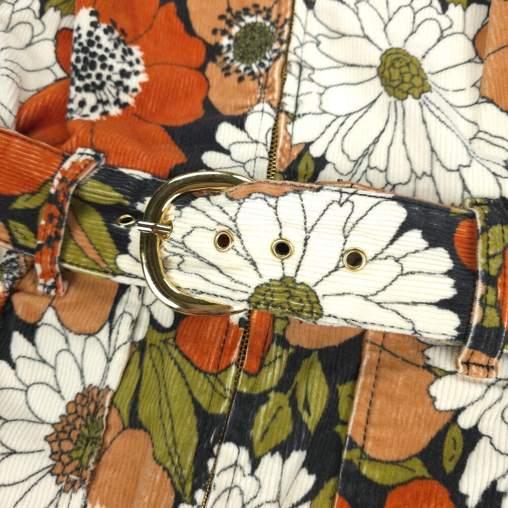 SHOW ME YOUR MUMU Outlaw Dress Hutton Floral Corduroy 70s Western Boho Indie - Picture 5 of 11